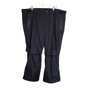 Lands End Black Primaloft Snow Pants Men's XXL Ski Snowboard Hiking